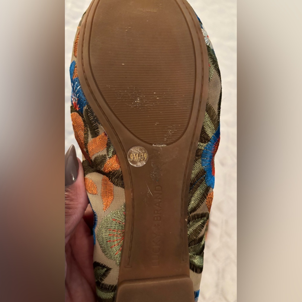 Lucky Brand Women's Floral Embroidered Flats - Multicolor - Picture 5 of 5